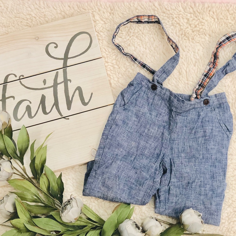 *EASTER* Janie & Jack pants and suspenders